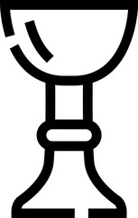 Chalice icon representing sacred ritual and religious ceremony