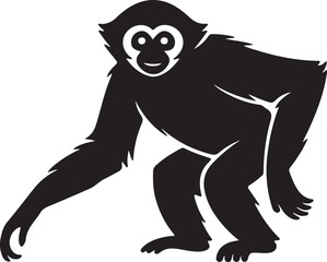 Cute Cartoon Ape Vector Icon