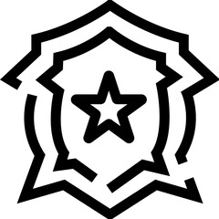 Sheriff badge illustrating law enforcement, security, and protection