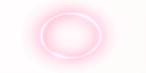 An abstract pink bubble background frames a clean, round, empty porcelain plate ready for a single dining design