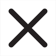 Obraz premium Cross mark icon. X letter mark symbol icon. Icon symbol for close, fail, error, cancel, delete, wrong, reject. Vector button icon.