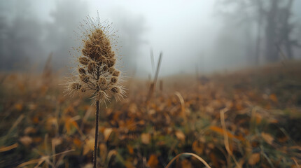 morning fog in the field
