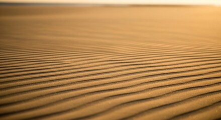 Abstract Desert Sand Dunes with Repeating Ripples