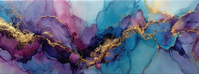 ink alcohol abstract paint background art marble pattern blue color texture gold. artist ink alcohol abstract purple drawing wallpaper design image watercolor oil bright yellow water pink multicolor