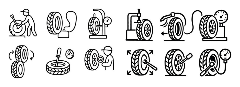 Tire Service Icons