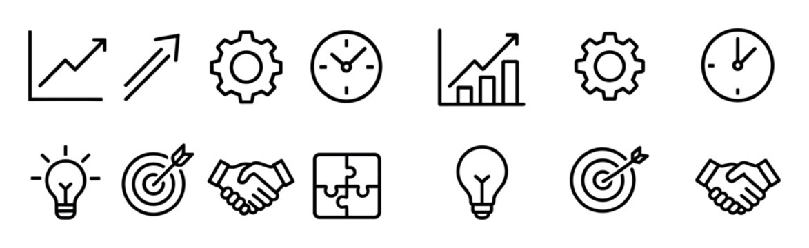 Minimalist Management Icons