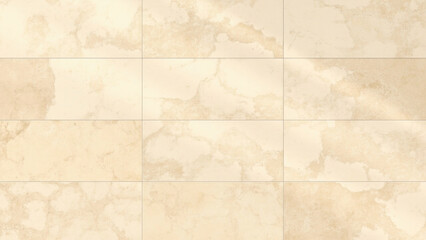 Obraz premium Cream-colored marble tile background with natural veining and subtle texture