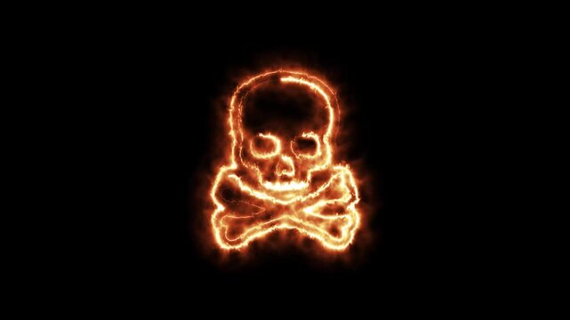 A vibrant neon electric skull icon glowing dark background. This energetic and modern design is perfect for cyberpunk projects, digital art, posters, gaming graphics, Halloween themes, logo concepts, 