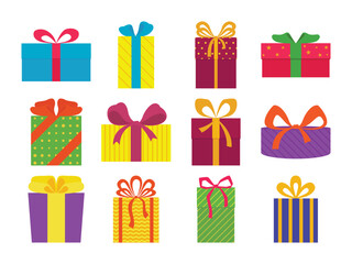 Decorative Gift Boxes | Vibrant Celebration & Party Illustration