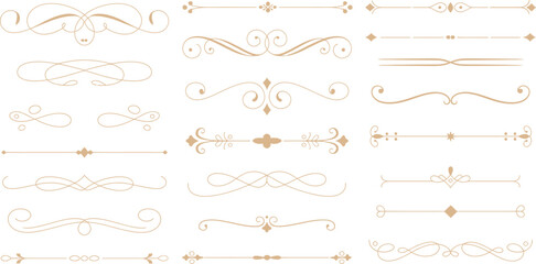 Decorative Ornate Flourish Borders and Dividers