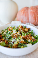 Brussel Sprout Kale Pomegranate Salad