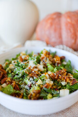 Brussel Sprout Kale Pomegranate Salad