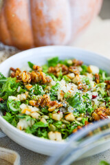 Brussel Sprout Kale Pomegranate Salad