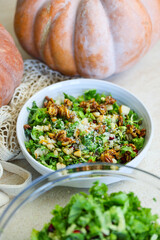 Brussel Sprout Kale Pomegranate Salad