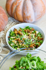 Brussel Sprout Kale Pomegranate Salad