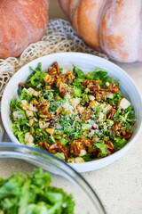 Brussel Sprout Kale Pomegranate Salad