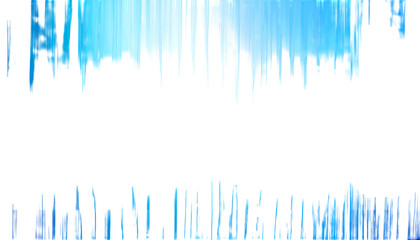 A blurred, pixelated skyline with vertical streaks of blue and white against black