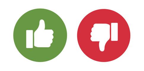 thumbs up thumbs down icon © Artistianminds