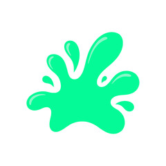 Obraz premium Abstract splash in lively green evokes playful energy and vibrant movement design