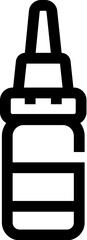 Obraz premium Glue bottle icon for craft and school supplies