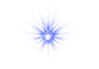 Soft blue light burst effect for glowing designs. Radiant star-like flare illustration ideal for digital art and overlays. Bright ethereal highlight for creative visual projects.