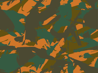 Full seamless camouflage texture skin pattern vector for military textile. Usable for Jacket Pants Shirt and Shorts. Dirty army camo masking design for hunting fabric print and wallpaper. 