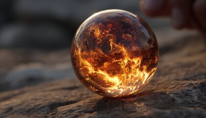 Flames In The Prophetic Orb: An Ancient Artifact Ignites, Portending Chaos And Catastrophe In The Kingdom'S Future.