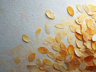 abstract background in the form of a photo with an image of the texture of oats, on a light background, can be used as a banner or poster