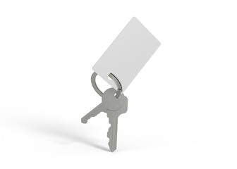 Key Set with Hanging Tag Mockup