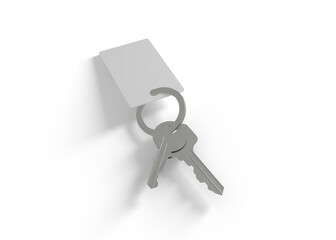 Keychain and Keys Mockup