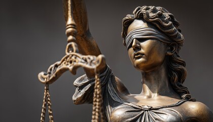 The Roman Goddess Of Justice: The Statue Of Lady Justice, Also Known As Iustitia Or Justitia. From Ancient Rome To Present Day.