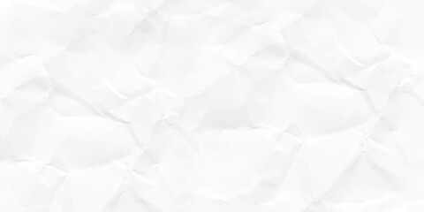 White clean crumpled paper background.  Paper texture background, Crumpled paper.