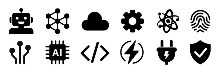 robotics icon. automation symbol. robotics vector