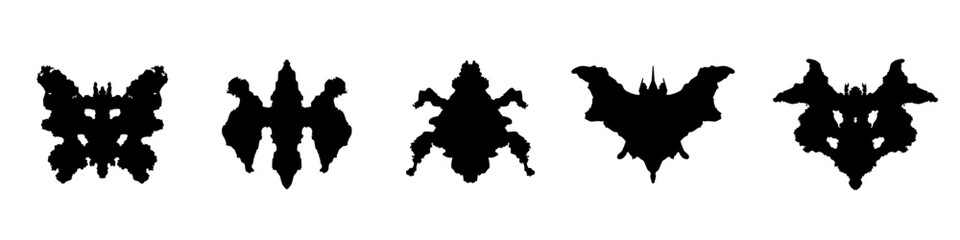 rorschach test silhouette. rorschach vector © DOBRYI VECHIR STUDYA