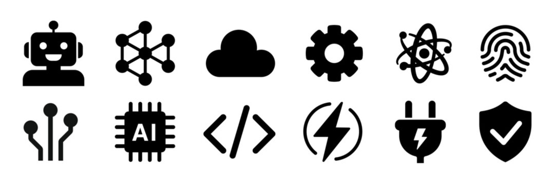 robotics icon. automation symbol. robotics vector