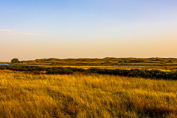 Fototapeta premium Overlooking the North Marsh from the scenic overlook on Highway 83 at Valentine National Wildlife Refuge. 