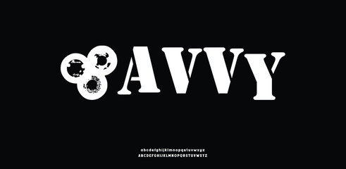 savvy Sports modern abstract digital alphabet font. Minimal technology typography, Creative urban sport fashion futuristic font and with numbers. vector illustration