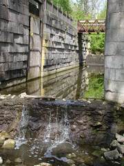 old canal locks Miami Erie Side Cut Metropark Ohio