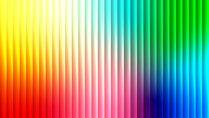 Rainbow multicolor yellow red pink cyan green blue with iridescent glass effect on black...