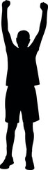 a man body silhouette vector