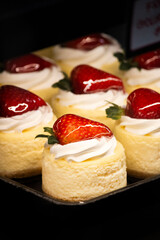 pay de queso con fresas