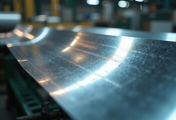 Thin Metal Foil Sheets Shimmering Under Brilliant Light Candid Capture Ingenuity