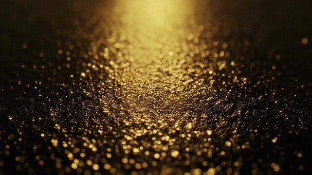 Golden sunlight reflecting on water surface, creating sparkling highlights and a warm, dreamy atmosphere with soft abstract textures.