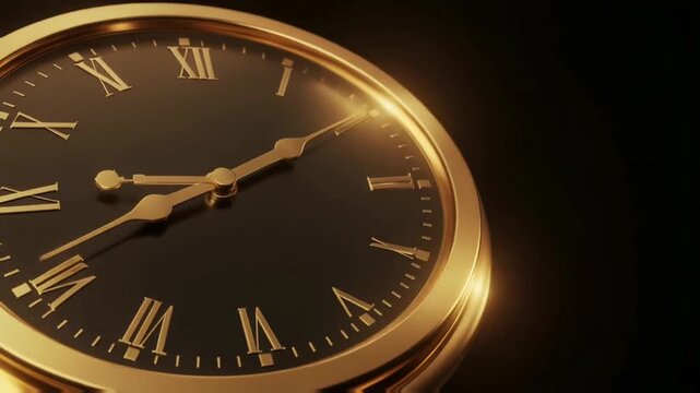 Close-up of a luxury wristwatch with golden accents, captured under soft lighting to emphasize precision, craftsmanship, and timeless elegance.