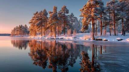 Peaceful Winter Nature Scene