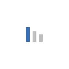 Neutral Financial Data Statistic Bar Chart Icon