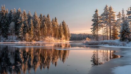 Frosty Morning at the Lake