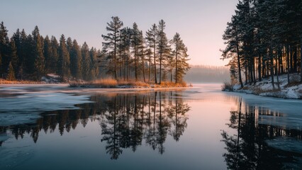 Winter Stillness Landscape