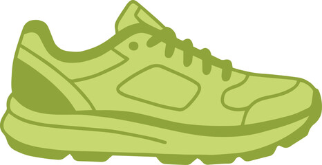 Running Shoe Silhouette Doodle Icon