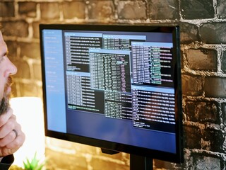 Red Team Cybersecurity Engineer Consultant Conducting Third Party Corporate Network Penetration Test - Ethical Hacking Concept